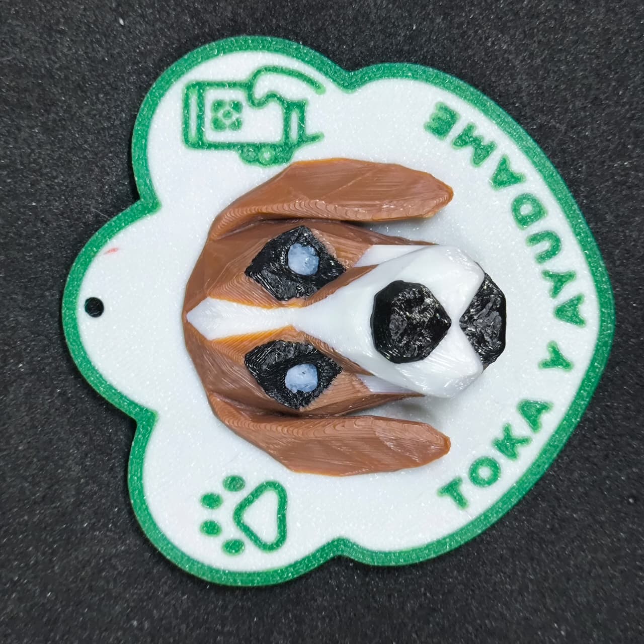 Huella Toka Beagle en color Verde